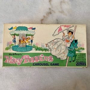 Vintage 1964 Mary Poppins Board Carousel Game!